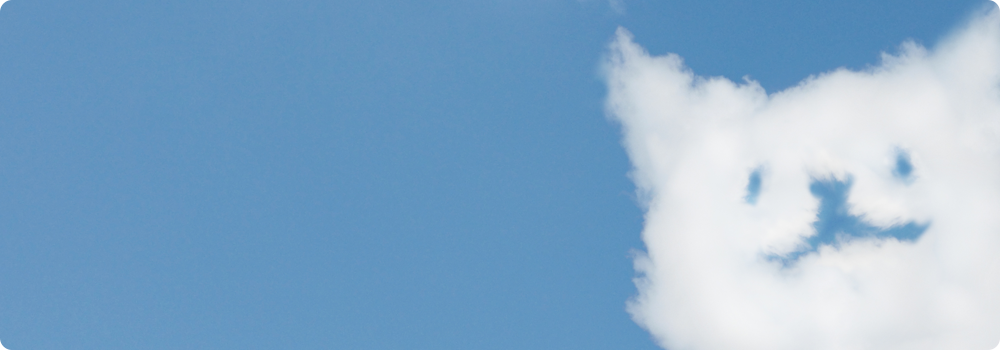 空に雲の猫
